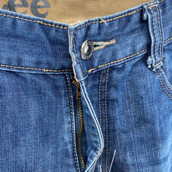 LEE Shorts Dungarees Women's Jean Denim High Rise 5 Pocket Belt Loops Vintage - Picture 11 of 14